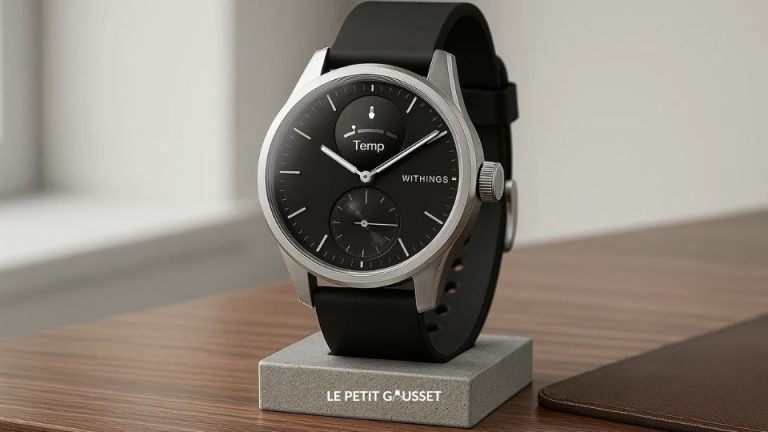 montre connectée hybride à aiguille